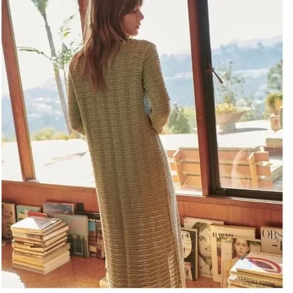 NWOT Free People Beach Landry Fauxchet Cardigan Duster - Picture 4 of 4